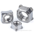 DIN928 Stainless Steel Square Welding Nut m8 Square Weld Nuts